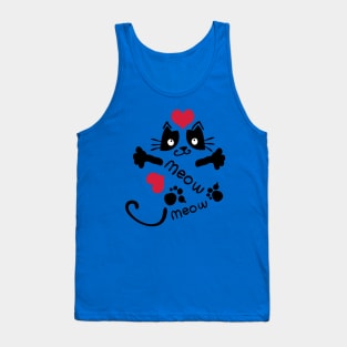 meow meow cat Tank Top